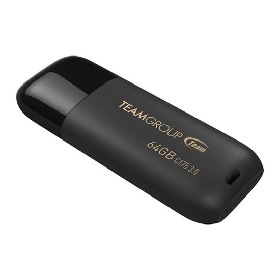 TEAM GROUP PENDRIVE C175 64GB USB 3.0 BLACK - TC175364GB01